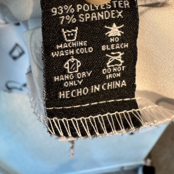 Dixxon Flannel Sanchos Tacos Party Shirt Womens Large Black White B&W Collab - Picture 6 of 8